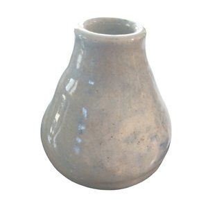 Free-Form Glazed Ceramic Mini Vase